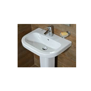 JIKA DEEP WASHBASIN WITH OVERFLOW/50X41CM WITH SYPHON COVER AND SCREWS