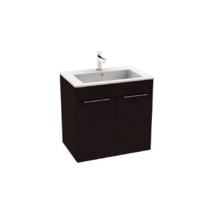 CUBE VANITY UNIT WITH WASHBASIN 2 DRAWERS WHITE