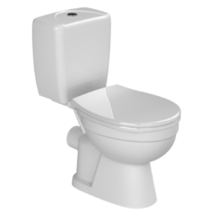 OVA MONOBLOC WC/CISTERN WITH SOFT CLOSE SEAT COVER+WASHBASIN 45CM 