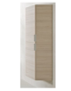 TIGO TALL CABINET/4 GLASS SHELVES/L-R/2 DOORS/ASH WITH MOUNTING SCREW