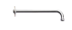 C.P SHOWER ARM WITH WALL FLANGE/UNBOX