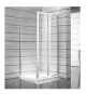JIKA LYRA-PLUS FOLDING DOOR 90CM, CLEAR GLASS SILV