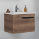 BADELLA RIGO VAN UNIT/INCL WB/OAK/65X45CM