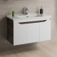 BADELLA SMILE VAN UNIT/INCL WB/WHT/120CM