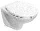 DINO W/HUNG WC PAN WASHDOWN+FAST CLOSE SEAT COVER+CONCEALED TANK+FLUSH PLATE