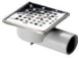  DENIZ FLOOR DRAIN/HORIZ/PITICARE FINISH/10X10CM